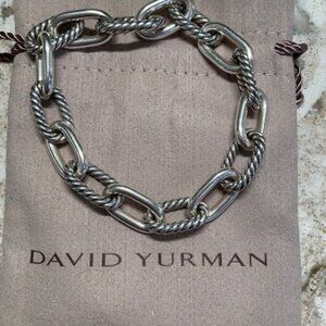 David Yurman link bracelet, sterling
